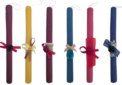 Στολισμένη Λαμπάδα Χρωματιστή