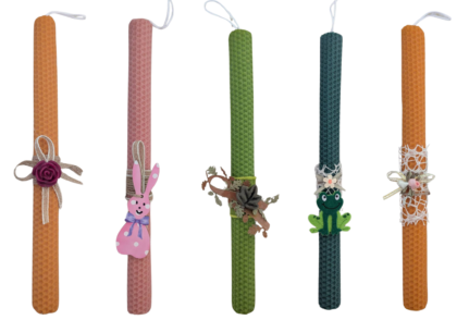 Χρωματιστή Στολισμένη Λαμπάδα