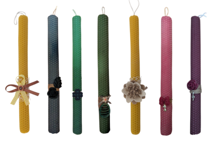 Λαμπάδα Στολισμένη Χρωματιστή